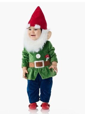 Pottery Barn Baby Gnome Costume 0-6 Months NWT Halloween